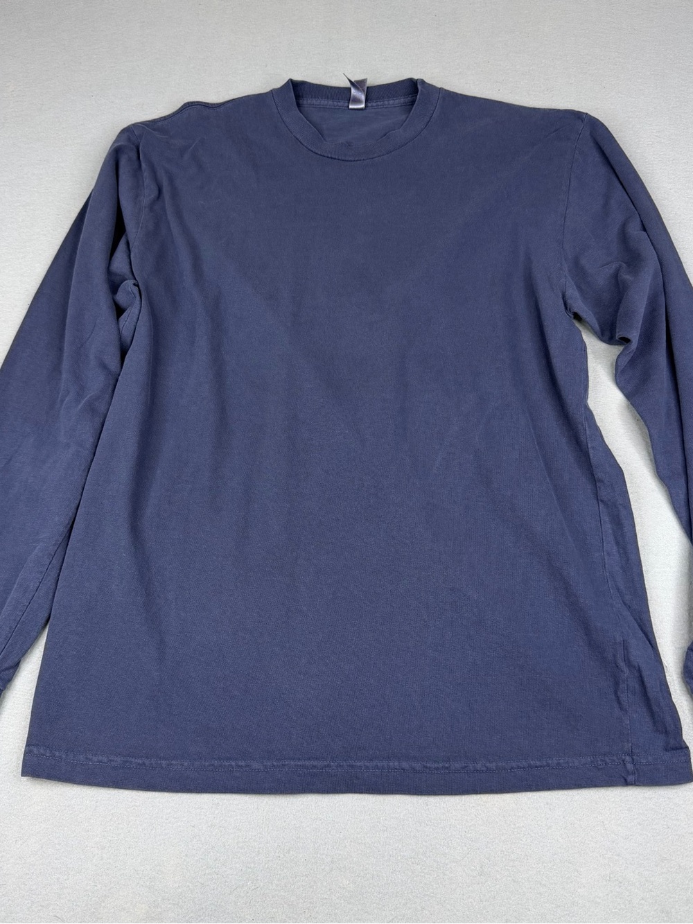 Lot 7 American Apparel Heavyweight Long Sleeve Tees Small Blue NWOT